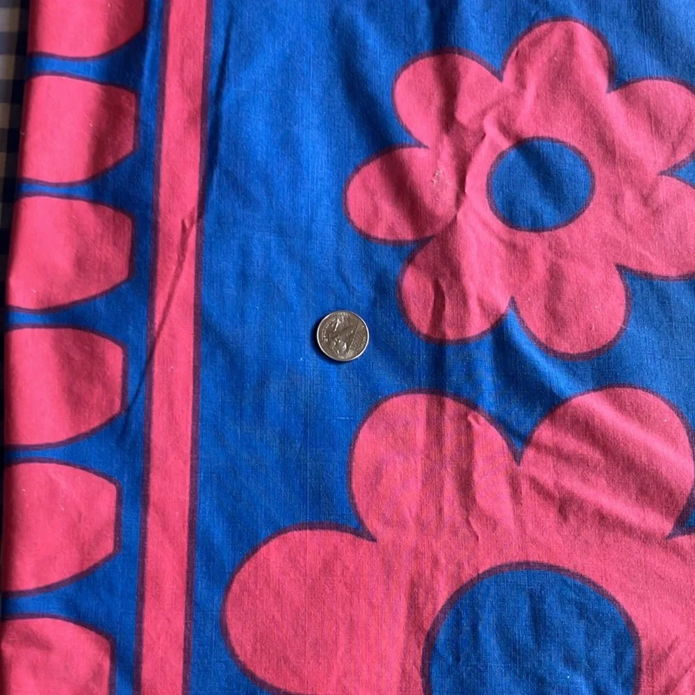 Cannon Royal Family Sunflower vintage mod floral twin fitted sheet
